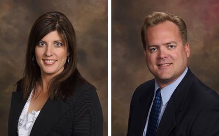 Headshots of Karla Olson and Tim Paustian