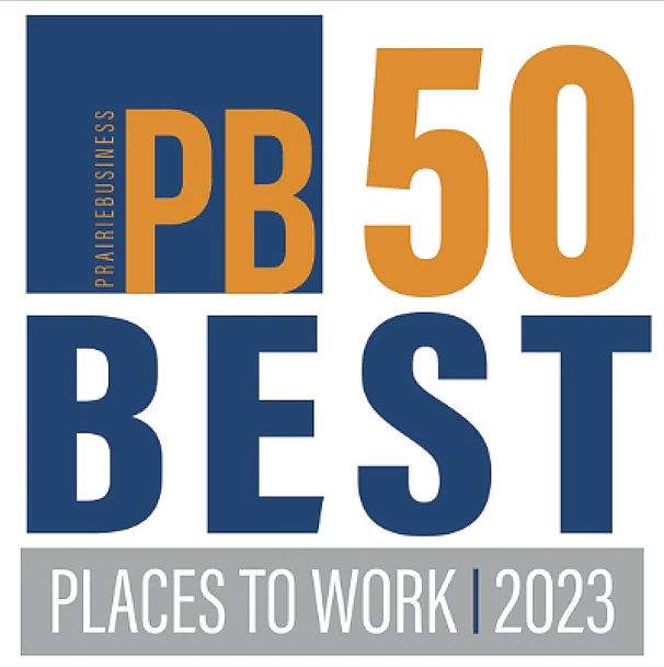 Prairie Business 50 Best Places to Work 2023 logo